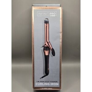 Conair InfinitiPRO 1" Rose Gold Titanium Curling Iron Classic Curls NIB